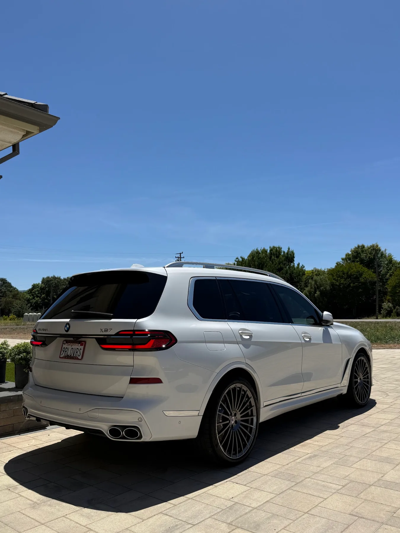 White BMW X7 after an exterior detail